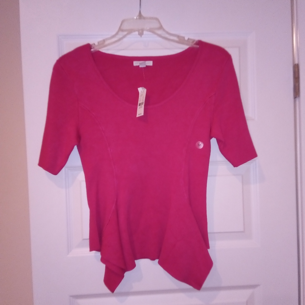 NEW NY&Co Woman's Medium Pink Sweater M NWT